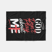 God Don't Play About Me Uplifting Sritual Expressi Fleece Deken (Voorkant (Horizontaal))
