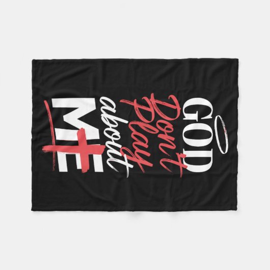 God Don't Play About Me Uplifting Sritual Expressi Fleece Deken (Voorkant (Horizontaal))