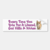 God doodt een Kitten Bumpersticker (Voorkant)