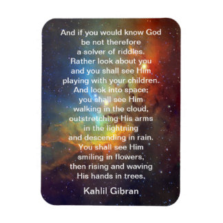 God door Kahlil Gibran Magneet