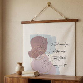 God Draagt Je Waterverf Print Hangende Tapijt Hangend Wandkleed