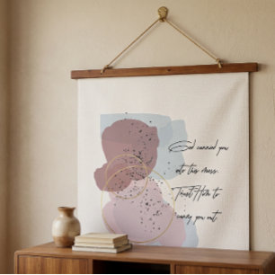 God Draagt Je Waterverf Print Hangende Tapijt Hangend Wandkleed