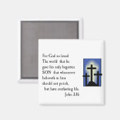 God Dus hield van de wereld Magneet (Voorkant / Achterkant)