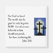 God Dus hield van de wereld Magneet (Voorkant)