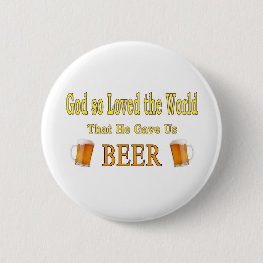 God Dus hield van de wereld Ronde Button 5,7 Cm (Voorkant)