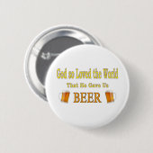 God Dus hield van de wereld Ronde Button 5,7 Cm (Voorkant /achterkant)