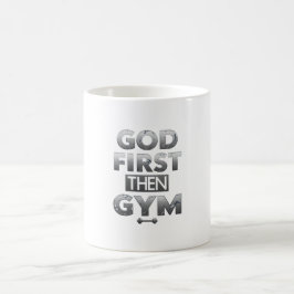 God Eerst Dan Sportbeker – Christelijke Workout Mo Koffiemok