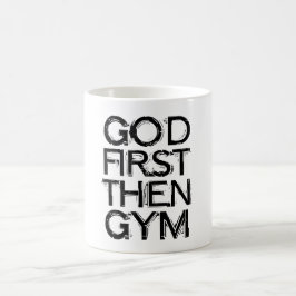 God Eerst Dan Sportbeker – Christelijke Workout Mo Magische Mok