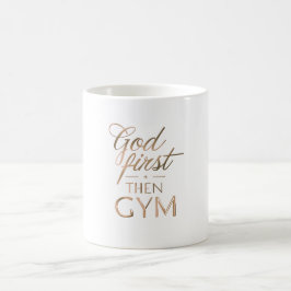 God Eerst Dan Sportbeker – Christelijke Workout Mo Magische Mok