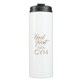 God Eerst Dan Sportbeker – Christelijke Workout Mo Thermosbeker