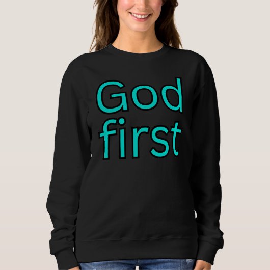 God eerst-religieuze uitspraak. trui (Voorkant)