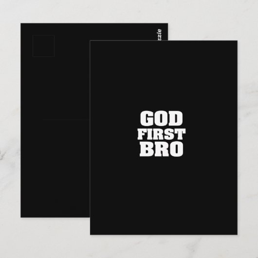 god eerste bro briefkaart (Voorkant / Achterkant)