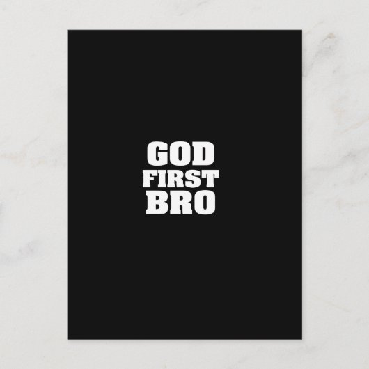 god eerste bro briefkaart (Voorkant)