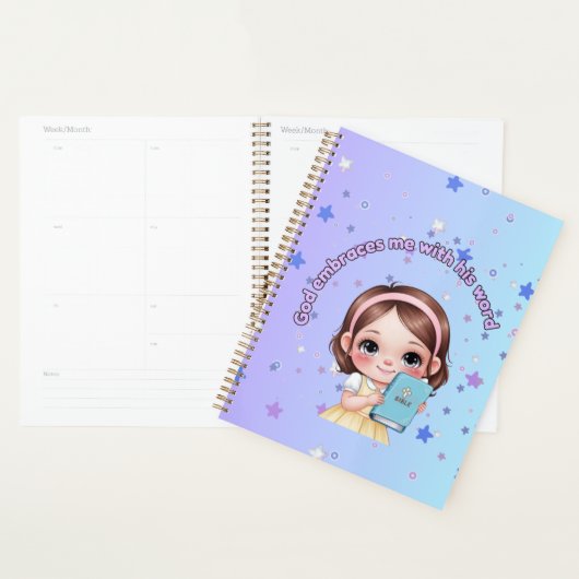 God embraces me with his word planner (Display)
