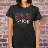 God en Geloof Hart Christelijk Spaans voor vrouwen T-shirt