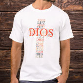 God en geloof kruisen Mannen Christelijk Spaans T-shirt