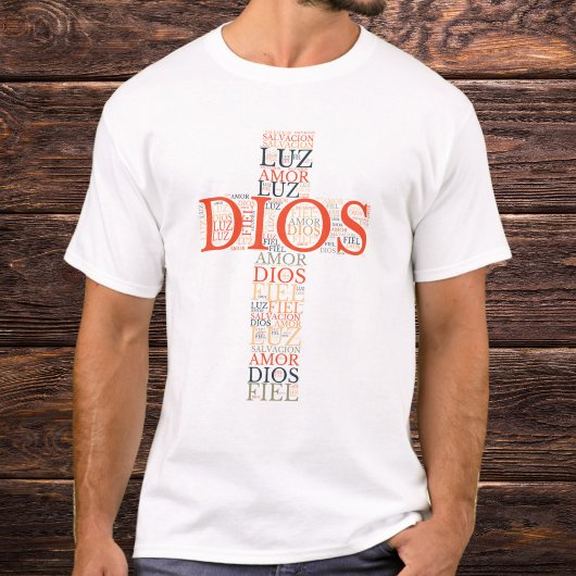 God en geloof kruisen Mannen Christelijk Spaans T-shirt