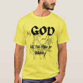 God en ik voelen de pijn van de reis t-shirt (Voorkant)