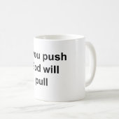 God en Jezus reageren op gebed en zelfhulp Koffiemok (Voorkant rechts)