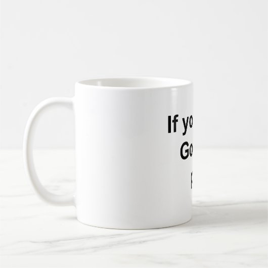 God en Jezus reageren op gebed en zelfhulp Koffiemok (Links)