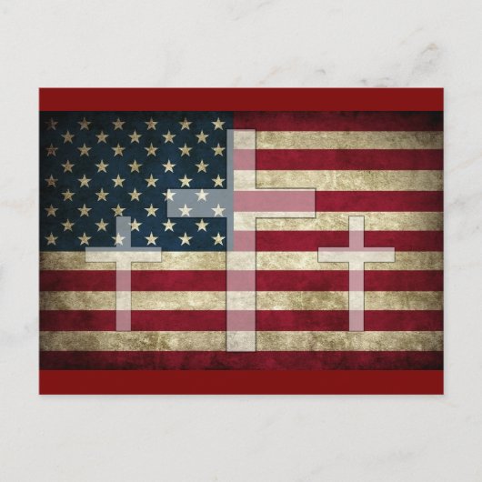 God en land briefkaart (Voorkant)