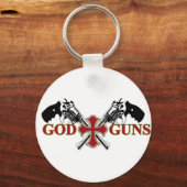 God en Pistolen Sleutelhanger (Voorkant)
