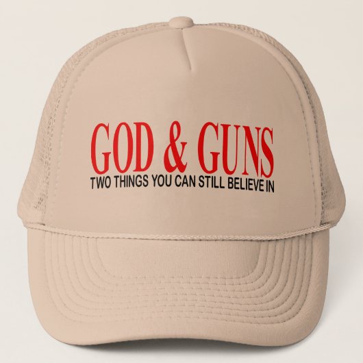 GOD en PISTOLEN Trucker Pet (Voorkant)
