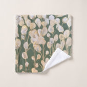 God en White Poppies Artwork Bad Handdoek (Wasdoekje)