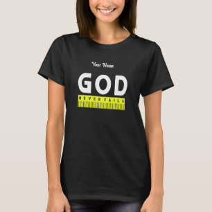 God faalt nooit het christendom t-shirt