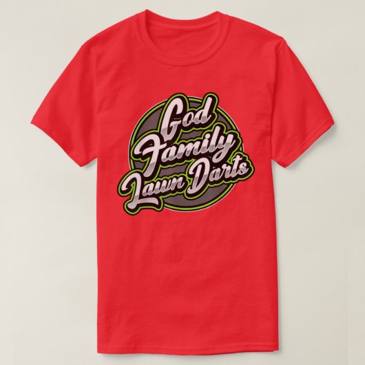 God, Familie & Darts T-Shirt (Design voorkant)