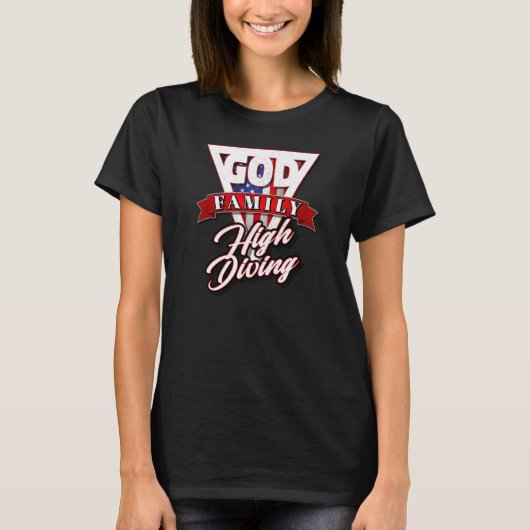 God Familie en Hoog Duiken T-shirt (Voorkant)