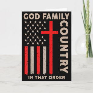 God Familie Land Die Orde Amerikaans Christelijk P Kaart