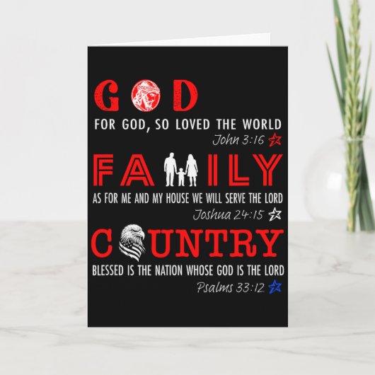 God Familie Land Kaart (Voorkant)