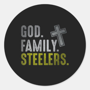 god - familiebestuurster ronde sticker