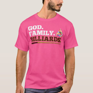 God Family Billiards het Ontwerp van de Pool Playe T-shirt