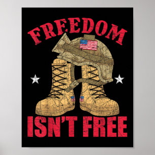 God Family Country Amerikaanse soldaat Amerikaanse Poster