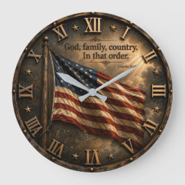 God Family Country Charlie Kirk Quote Grote Klok