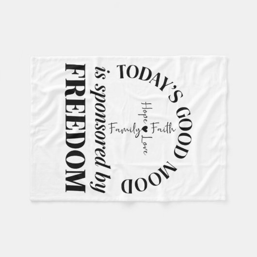 God Family Country Dom Faith Dom Family Love Cross Fleece Deken (Voorkant (Horizontaal))