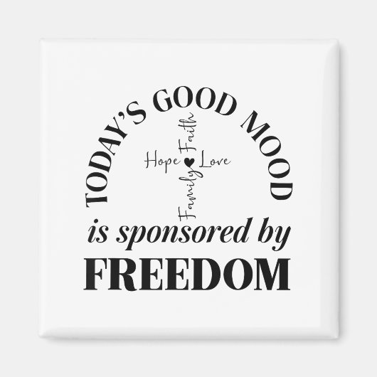 God Family Country Dom Faith Dom Family Love Cross Magneet (Voorkant)