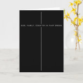 God Family Country In That Order For Suprters Men Kaart (Gele Bloem)