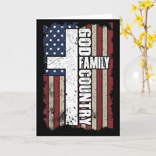 God Family Country  Kaart (Gele Bloem)