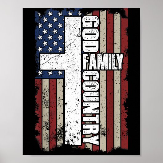 God Family Country  Poster (Voorkant)