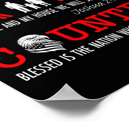 God Family Country  Poster (Hoek)