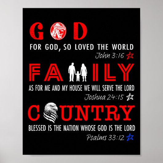 God Family Country  Poster (Voorkant)