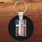 God Family Country  Sleutelhanger (Voorkant)