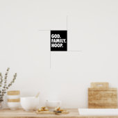God Family Hoop - Nieuwe Sketll Poster (Keuken)