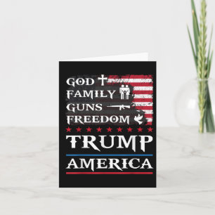 God Family Pistolen &amp; Freedom Trump America Su Kaart