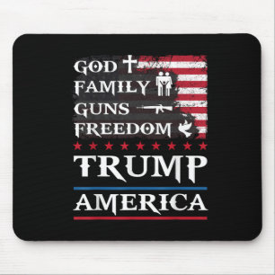 God Family Pistolen & Freedom Trump America Su Muismat
