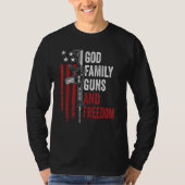 God Family Pistolen Freedom AR15 Pro Pistool Ameri T-shirt (Voorkant)