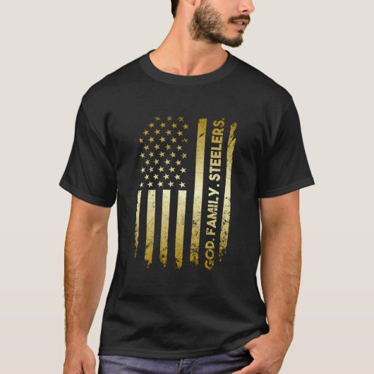 God Family Slers Pro Us Flag Father'S Day Dad T-shirt (Voorkant)